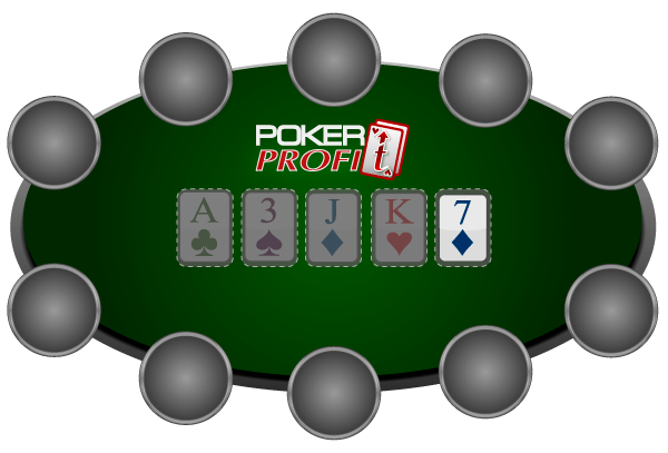 Стол в покере на ривере