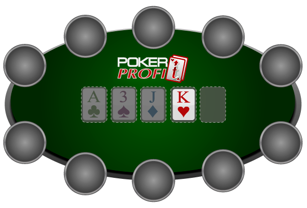 Стол в покере на терне