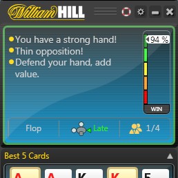 Хад софта Poker Coach от рума William Hill