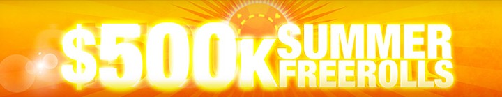 Летние фрироллы с призовым фондом 500000$ на FullTilt