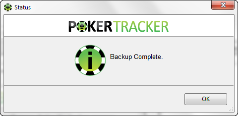 PokerTracker 4: управление резервными копиями базы данных