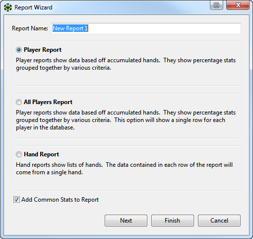 PokerTracker 4: учимся создавать свои отчеты