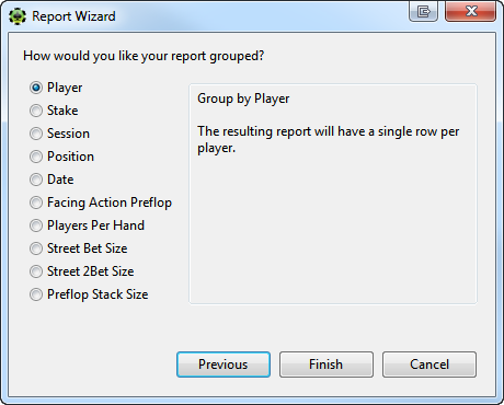 PokerTracker 4: учимся создавать свои отчеты