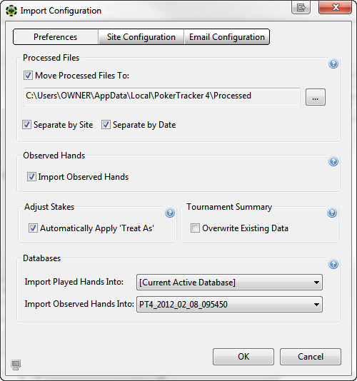 PokerTracker 4: настраиваем автоматический импорт рук