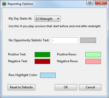 PokerTracker4: настройки статов в отчетах