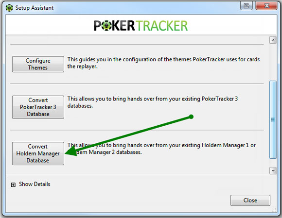 PokerTracker 4: перенос данных из Holdem Manager