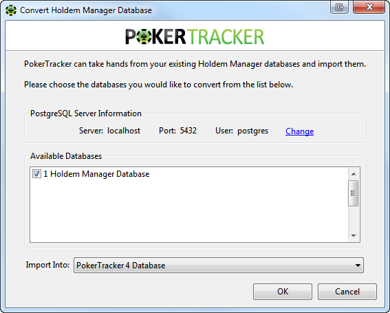 PokerTracker 4: перенос данных из Holdem Manager