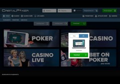 Регистрация в покер-руме CristalPoker, шаг 3: Авторизуйтесь, указав регистрационные данные